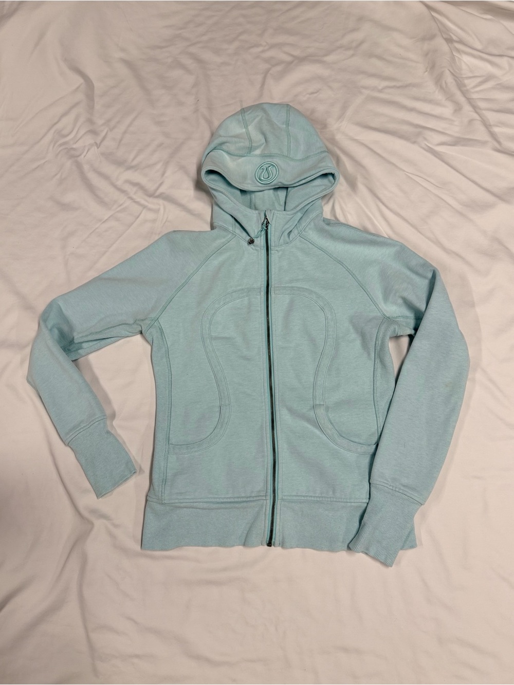 lululemon athletica Kids Zip-Up Hoodie in Light Sage - Picture 9 of 10